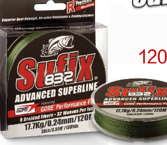 Sufix 832 X8 Braided Fishing Line 120m - 86LB-39KG